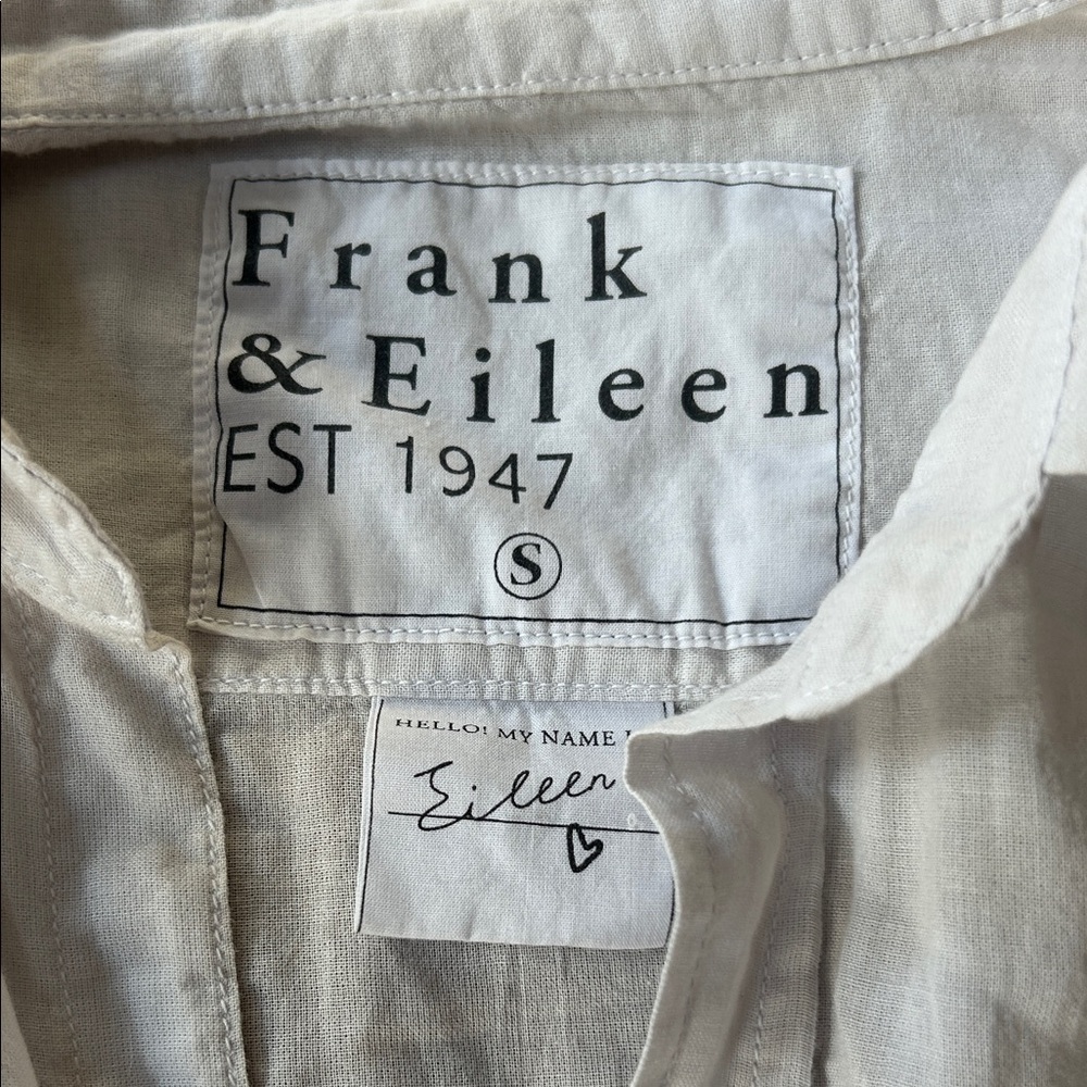 Frank & Eileen pale grey Eileen shirt - Picture 2 of 5